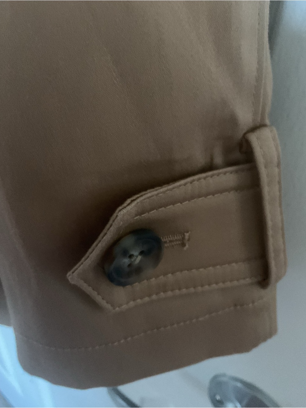 Jones New York Camel Double-Breasted Trench Coat - Picture 7 of 11